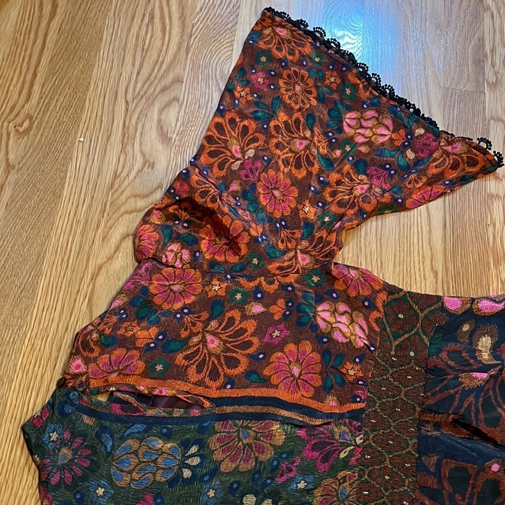 NWT Farm x Anthropologie Mock Neck Dress Size XS - Picture 14 of 17